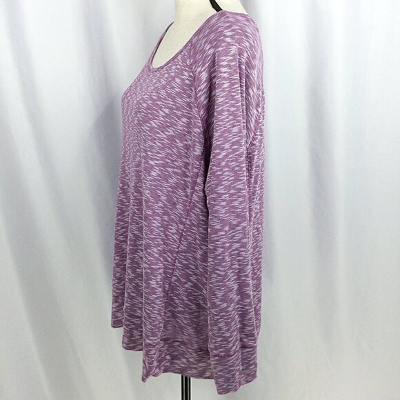 Eddie Bauer Travex Top Womens Size 2XL Mulberry Raglan Sleeve Travel - Picture 4 of 9